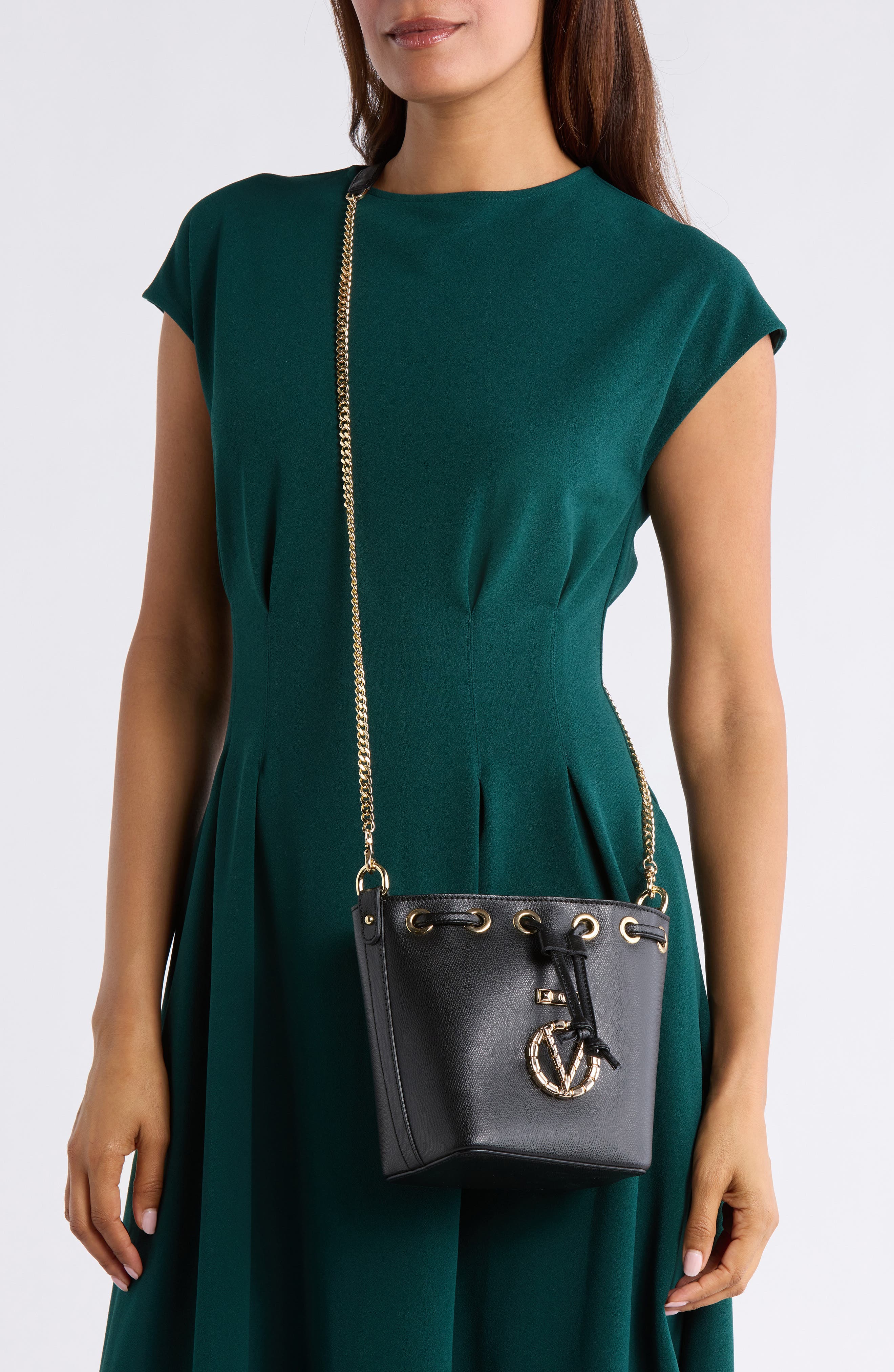 VALENTINO BY MARIO VALENTINO Jules Bonbonniere Crossbody Bag, Alternate, color, Black