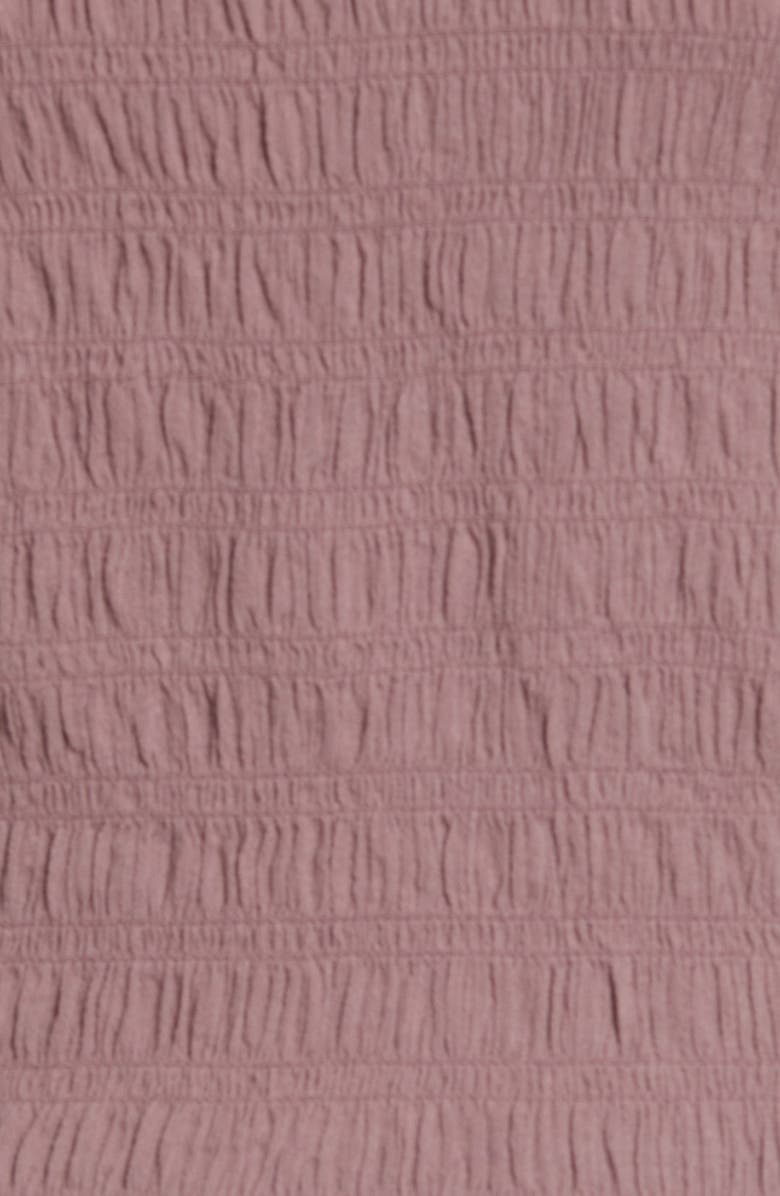 Madewell Lucie Flutter Sleeve Smocked Bodice Top, Alternate, color,