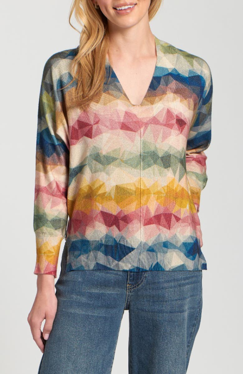 APNY Triangle Stripe Sweater, Main, color, 