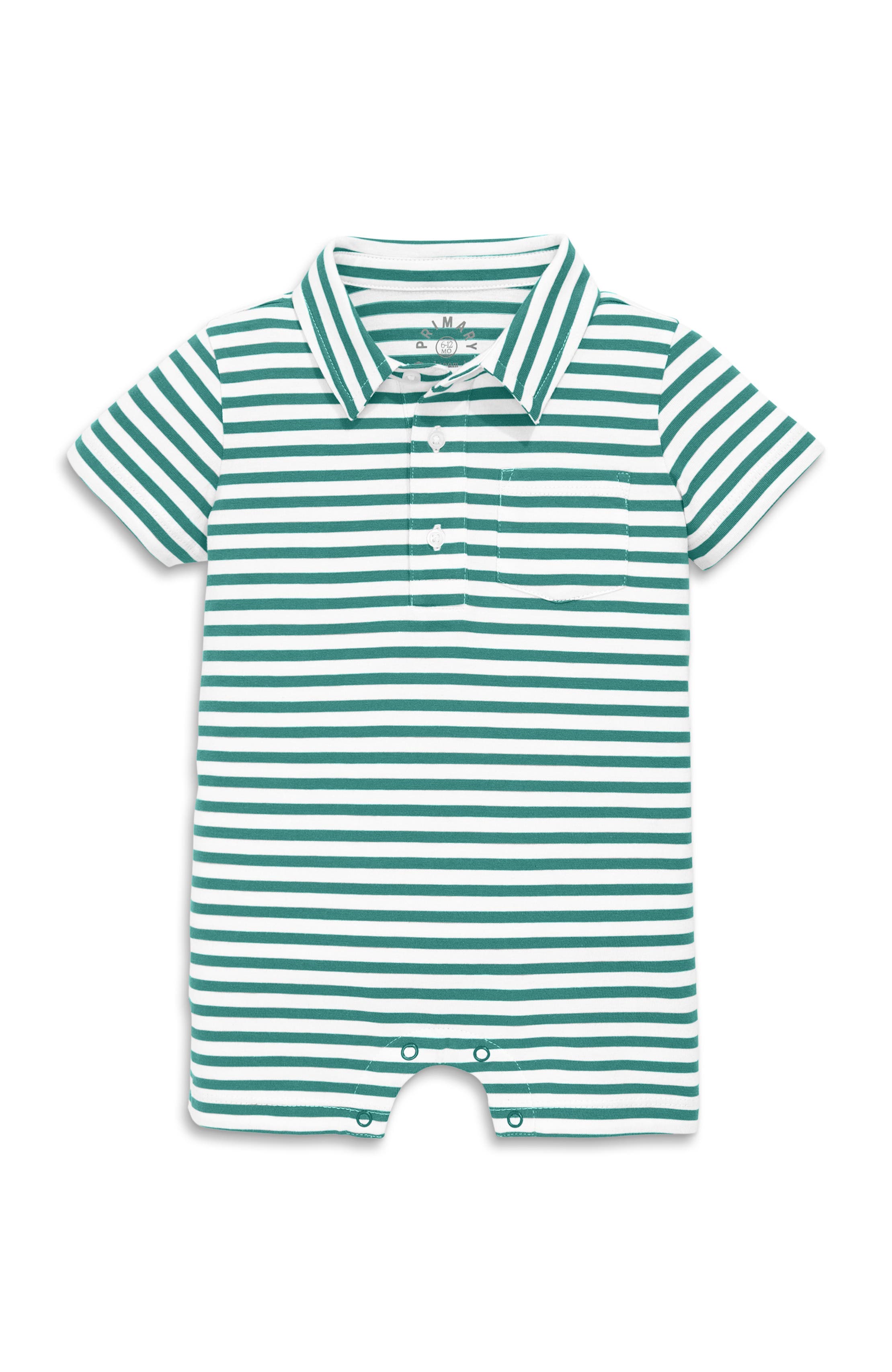 Sunwashed Teal White Stripe