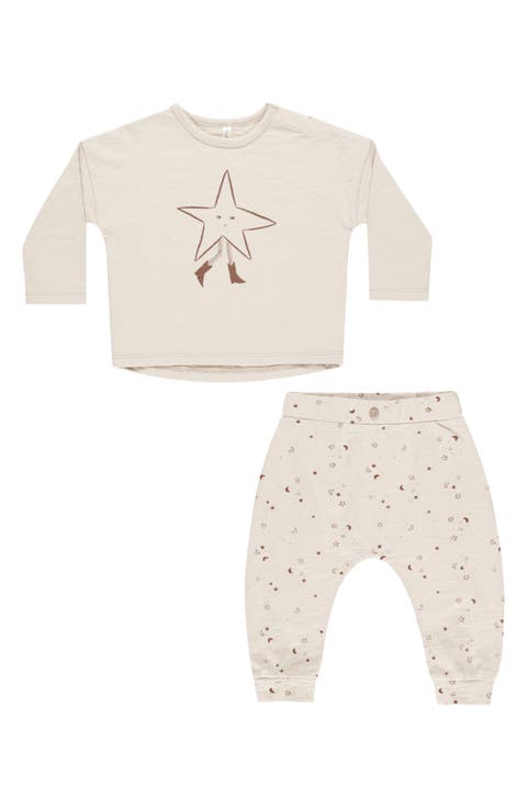 Kids' Twinkle Star Print T-Shirt & Joggers Set (Baby & Toddler)
