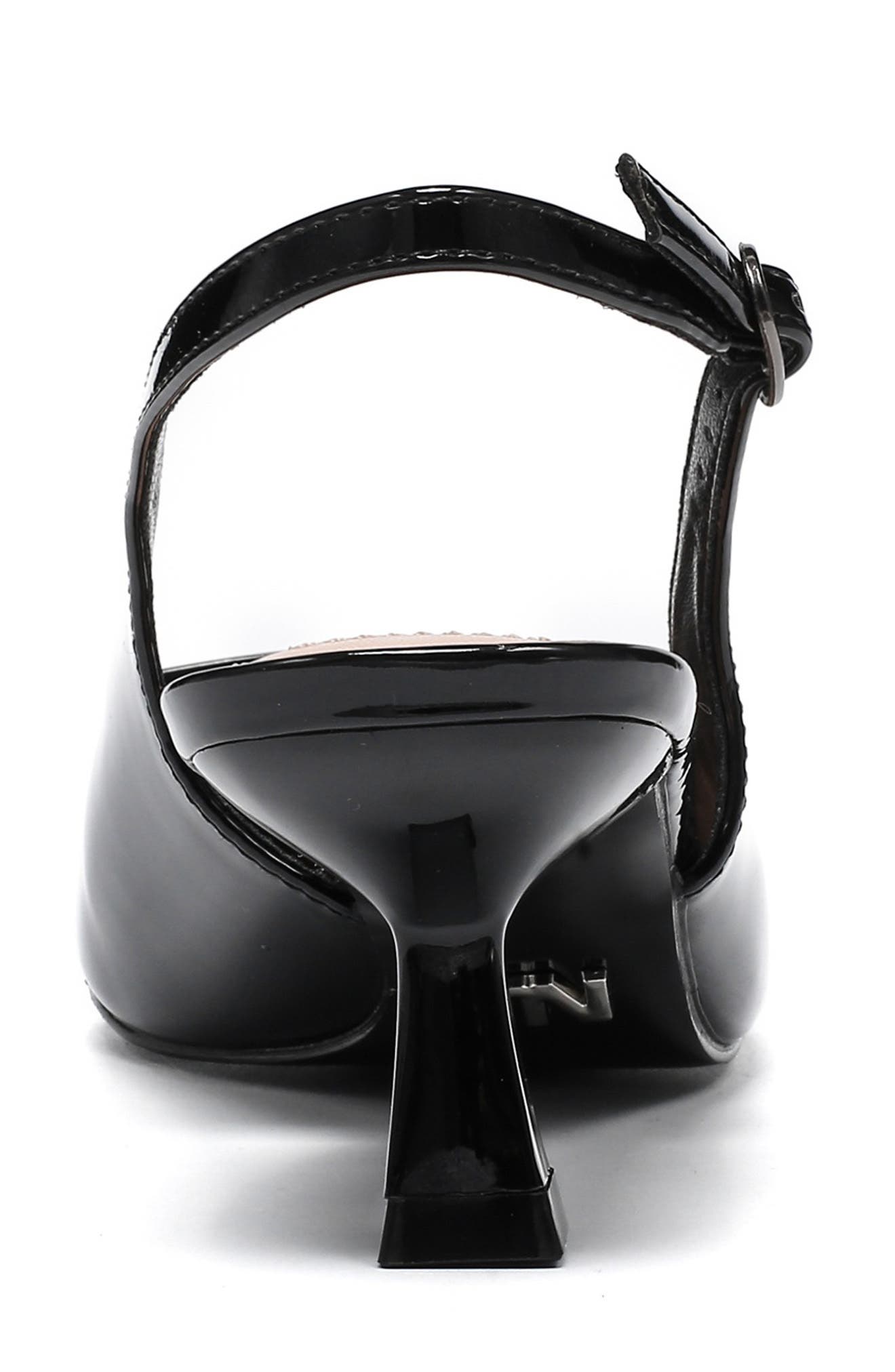 NINETY UNION Lana Slingback Kitten Heel Pump, Alternate, color, Black