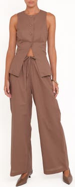Petal & Pup Caitlin Button-Up Top & Drawstring Pants Set