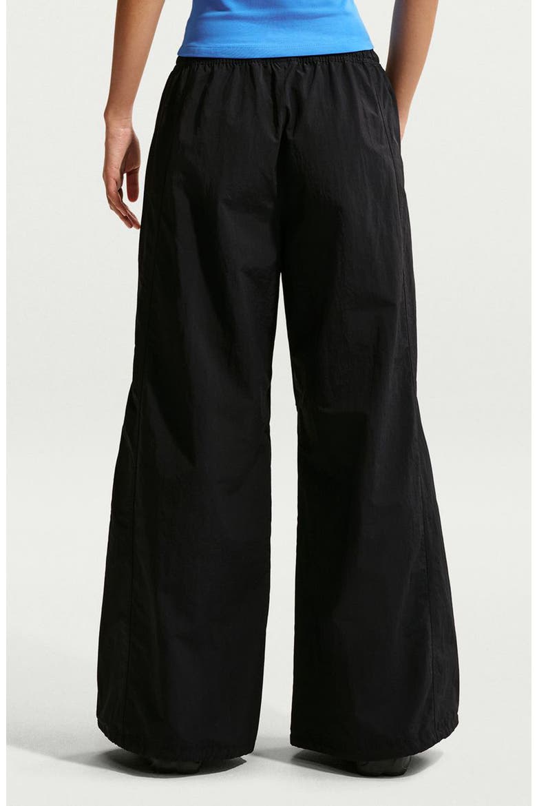 Sportswear Loose Mid Rise Structured Pants, Alternate, color, BLACK/ SAIL