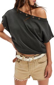 Free People Billie Grommet Off-the-Shoulder Top