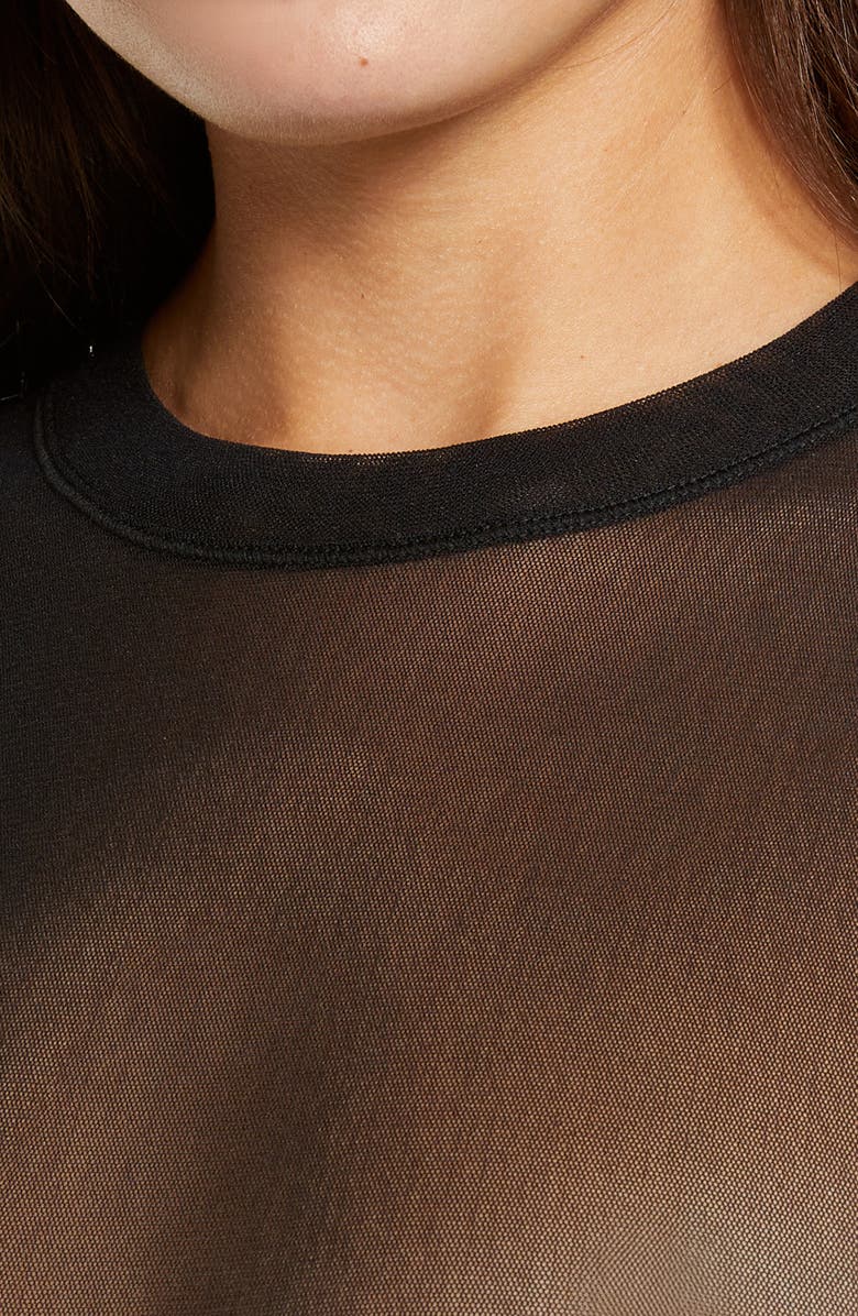 SKIMS Mesh T-Shirt Bodysuit, Alternate, color,