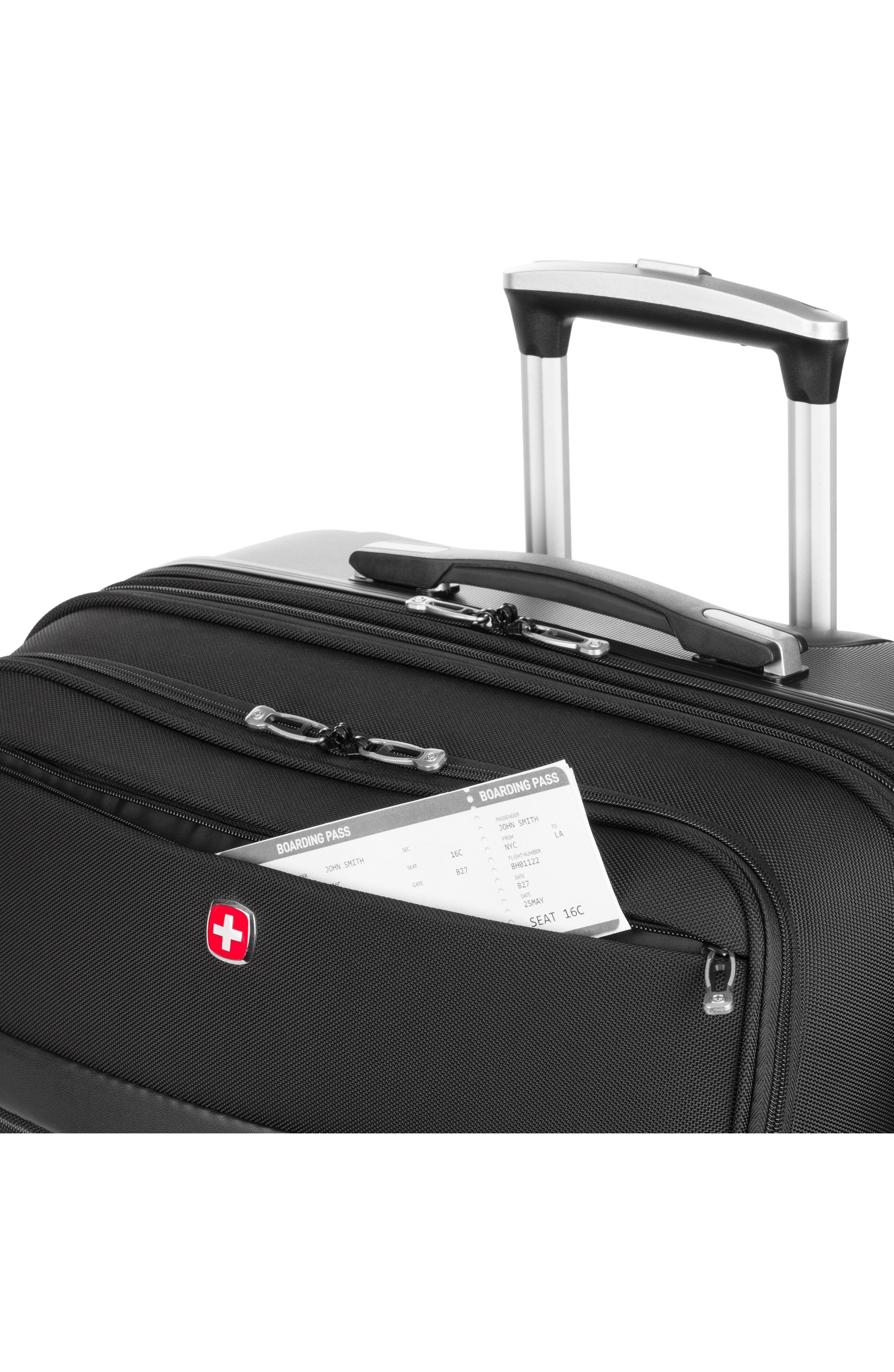 SWISSGEAR Hybrid 29-Inch Spinner Suitcase, Alternate, color, Black