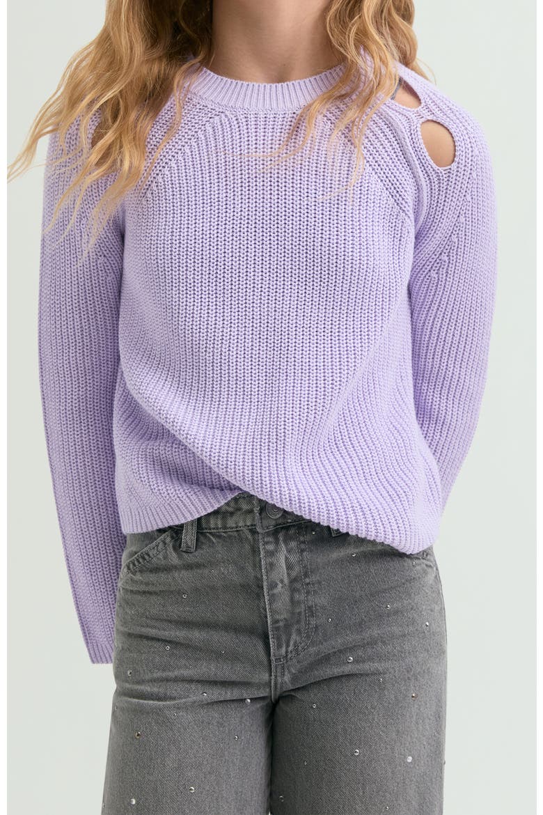 Girls Niza Tricot, Main, color, Lilac