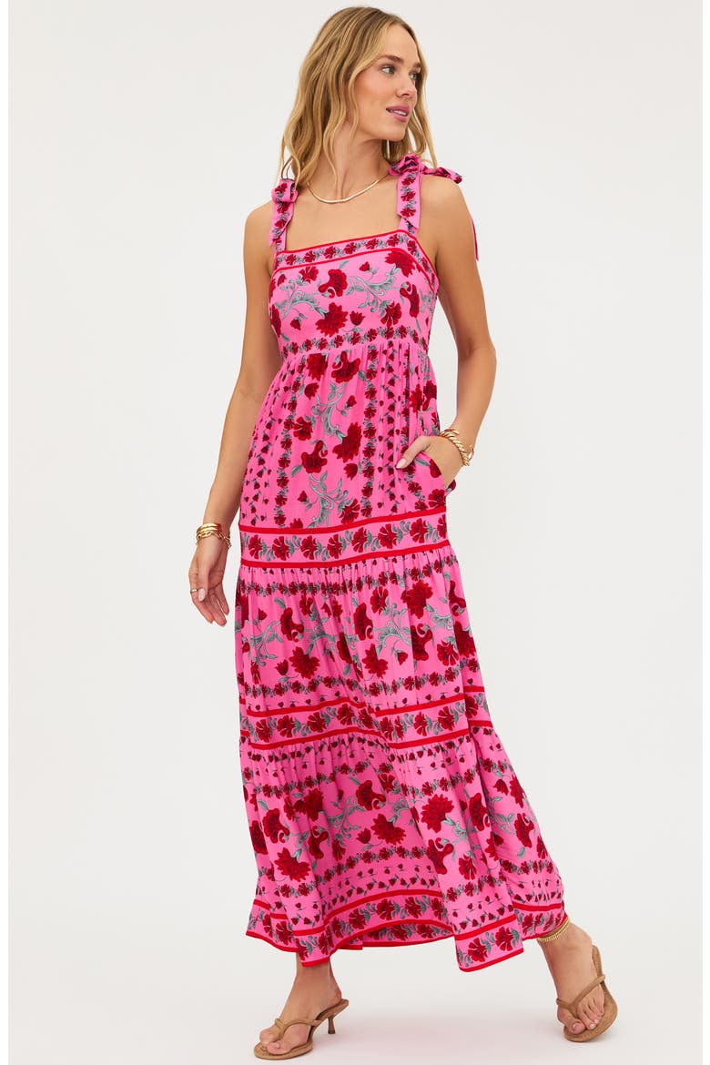 Floral Cover-Up Sundress, Alternate, color, REDWOOD FLORAL