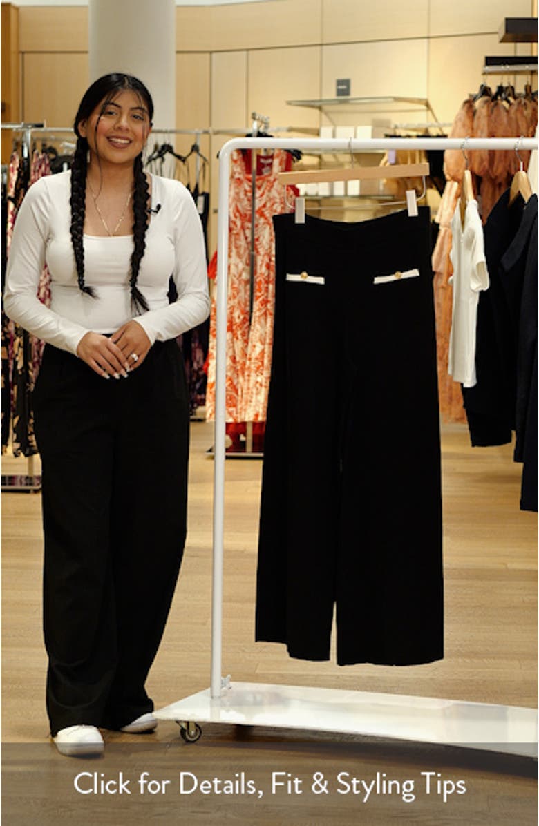 Wide Leg Knit Pants, sales video thumbnail