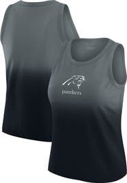 WEAR by Erin Andrews Women's WEAR by Erin Andrews x Gracie Hunt Black Carolina Panthers Ombre Tank Top
