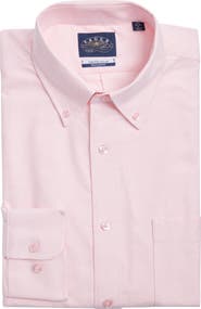 EAGLE Regular Fit Solid Cotton Button-Down Oxford Shirt
