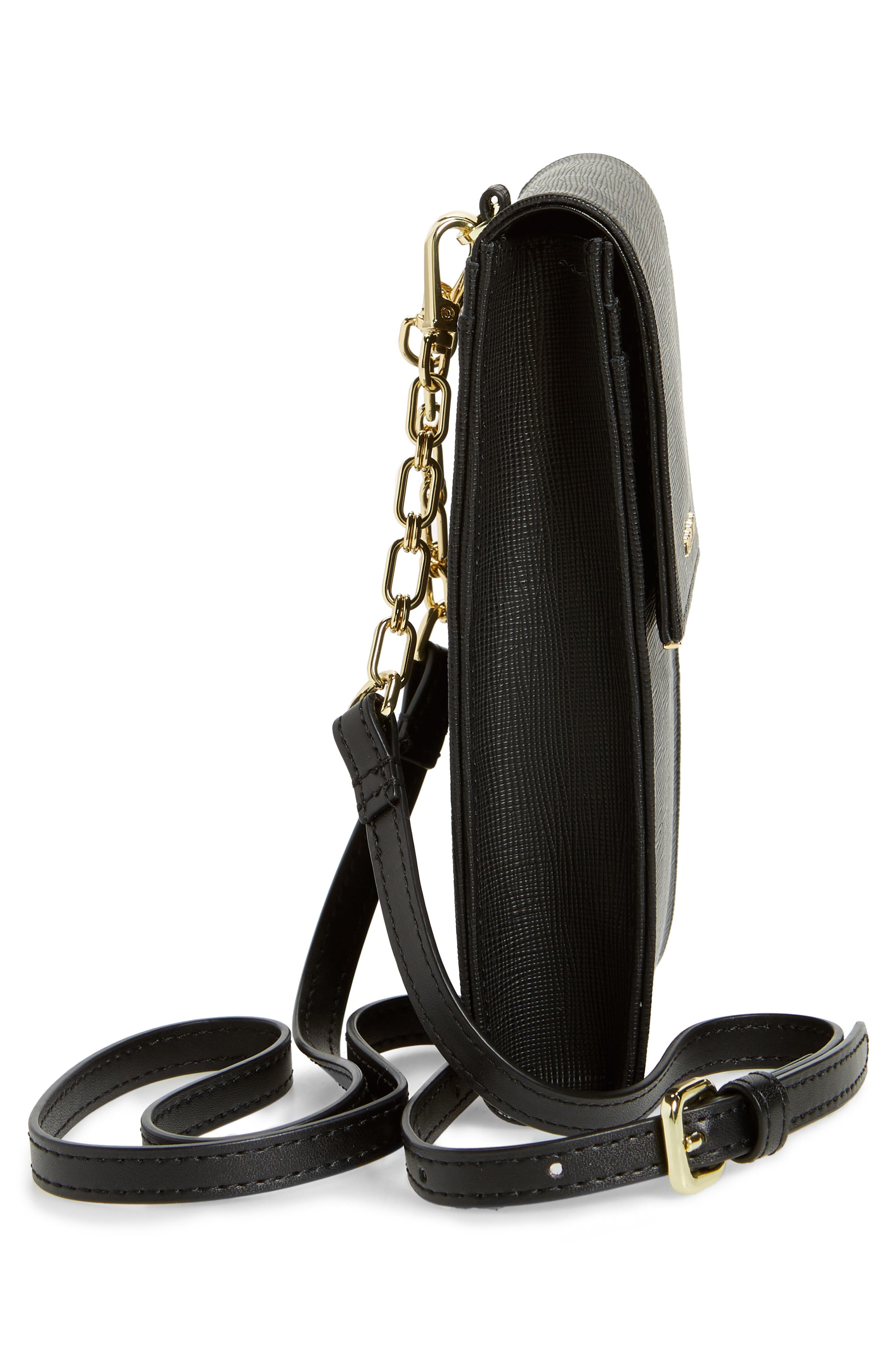 Ted Baker London Geriee Saffiano Leather Phone Crossbody Bag, Alternate, color, 