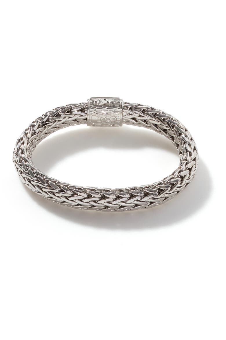 Icon Bracelet, Sterling Silver, Diamonds, 10.5mm, Alternate, color, DIAMOND