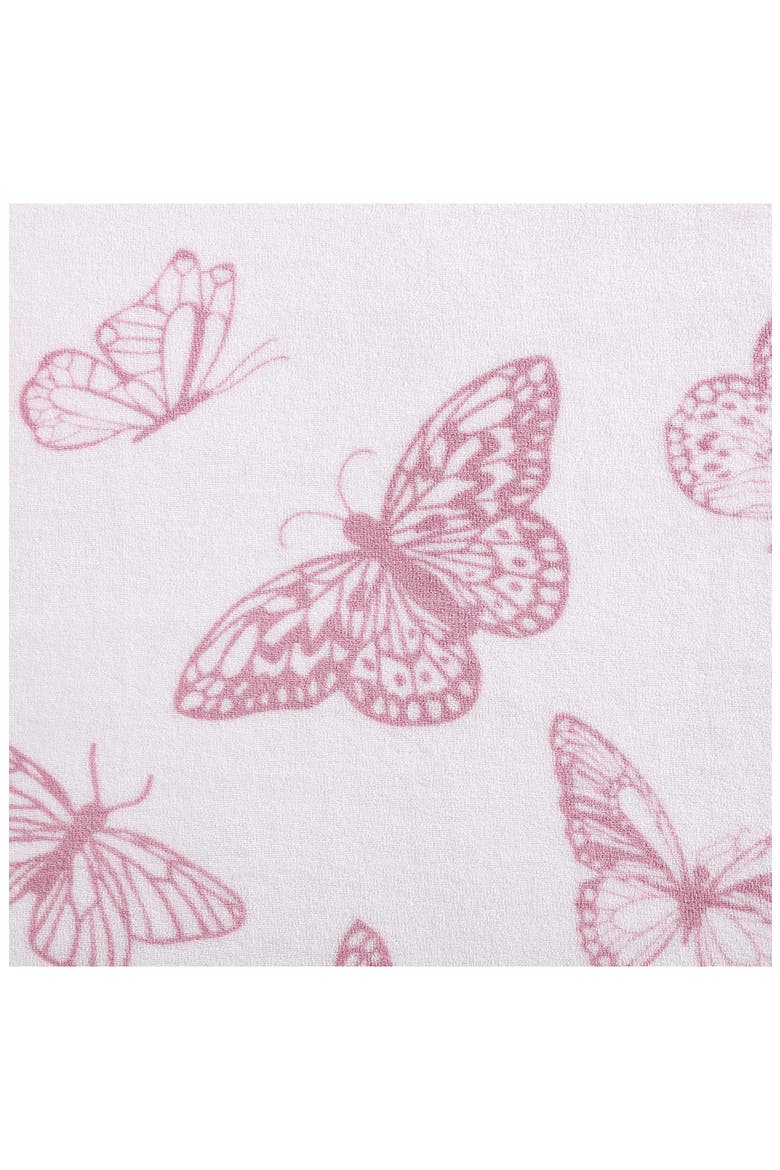 Malachite Butterfly Throw Blanket, Alternate, color, PINK