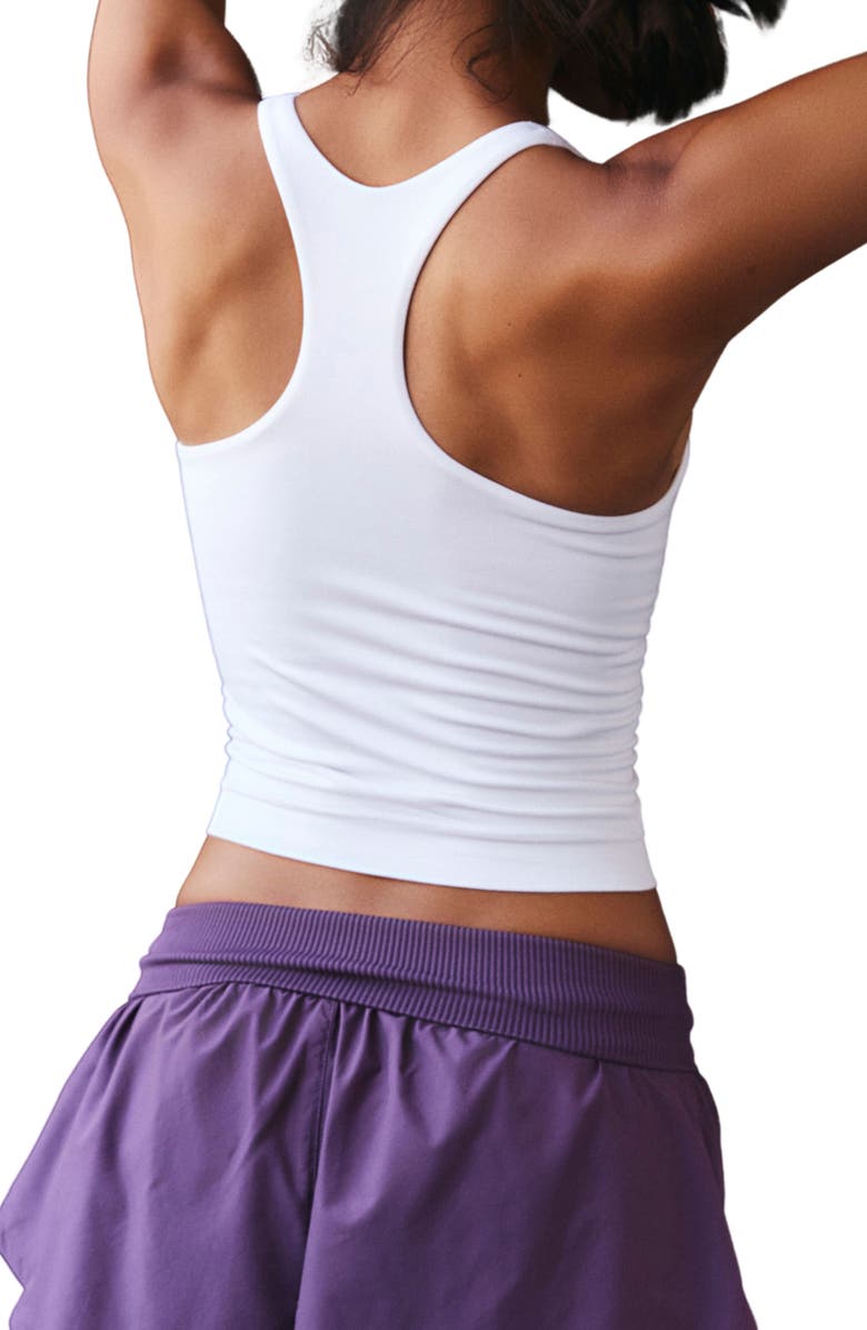 Free People FP Movement Go To Smooth Square Neck Camisole, Alternate, color, White