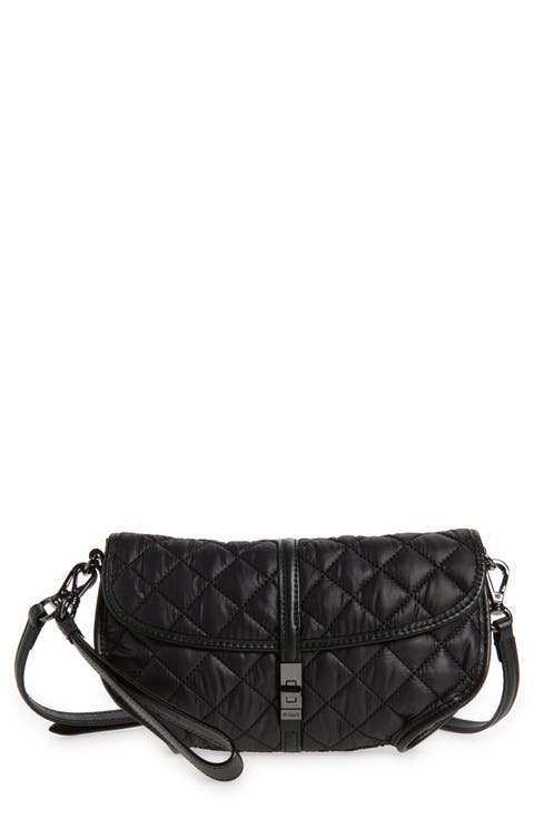 Small Astor Convertible Quilted Leather Crossbody Clutch
