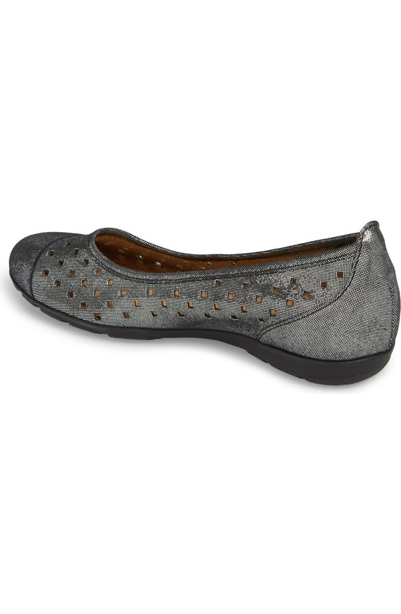 Gabor Perforated Ballet Flat, Alternate, color,