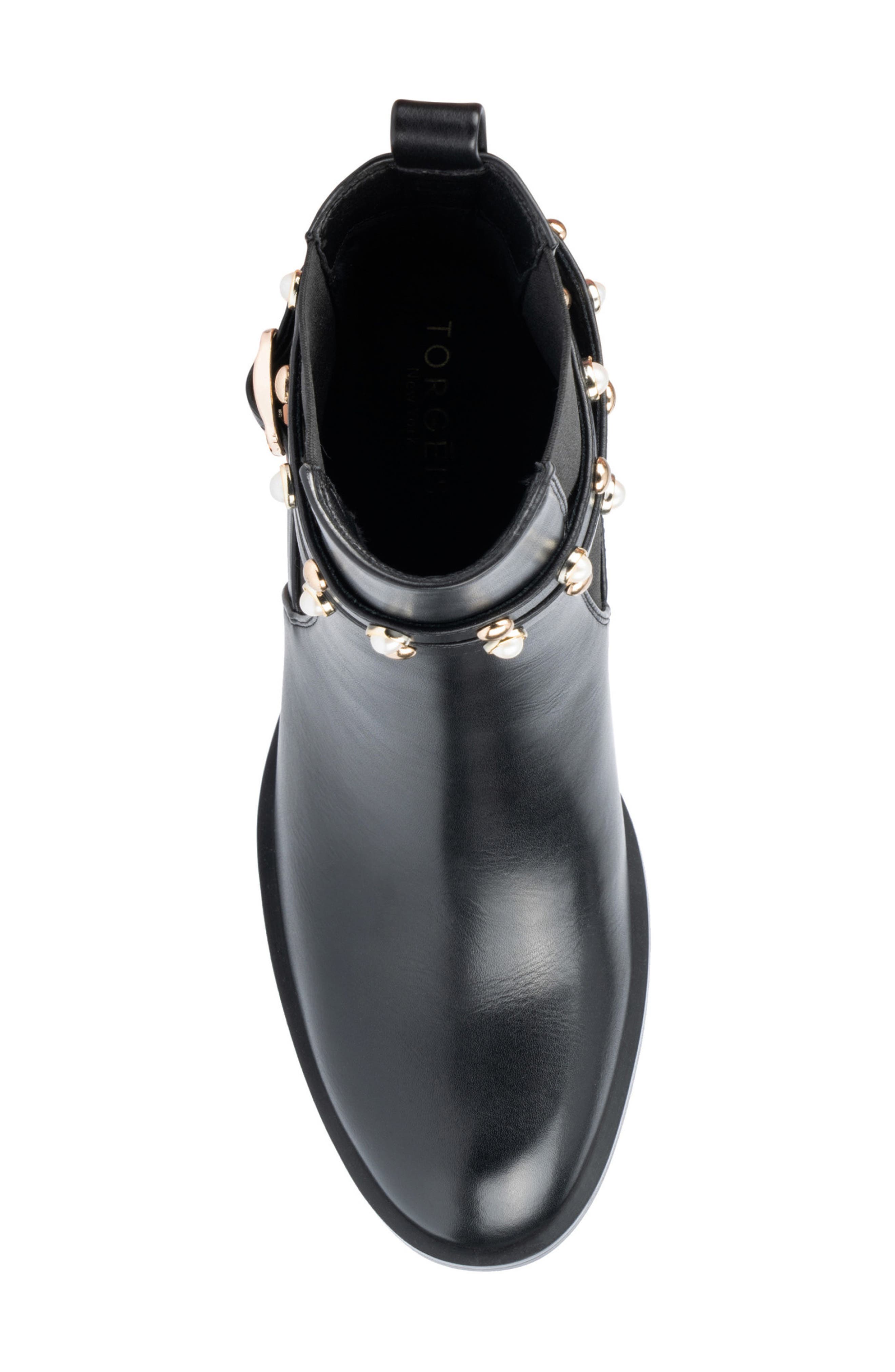 TORGEIS Ivy Studded Chelsea Boot, Alternate, color, Black