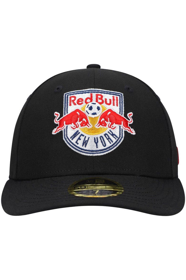 Men's New Era Black New York Red Bulls Primary Logo Low Profile 59FIFTY Fitted Hat, Alternate, color, Black