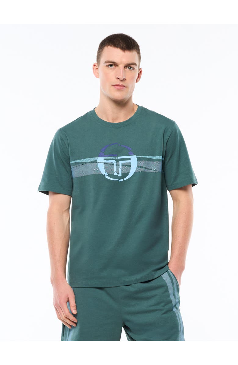Sergio Tacchini Rotto Fashion T-Shirt, Main, color, Mediterranea