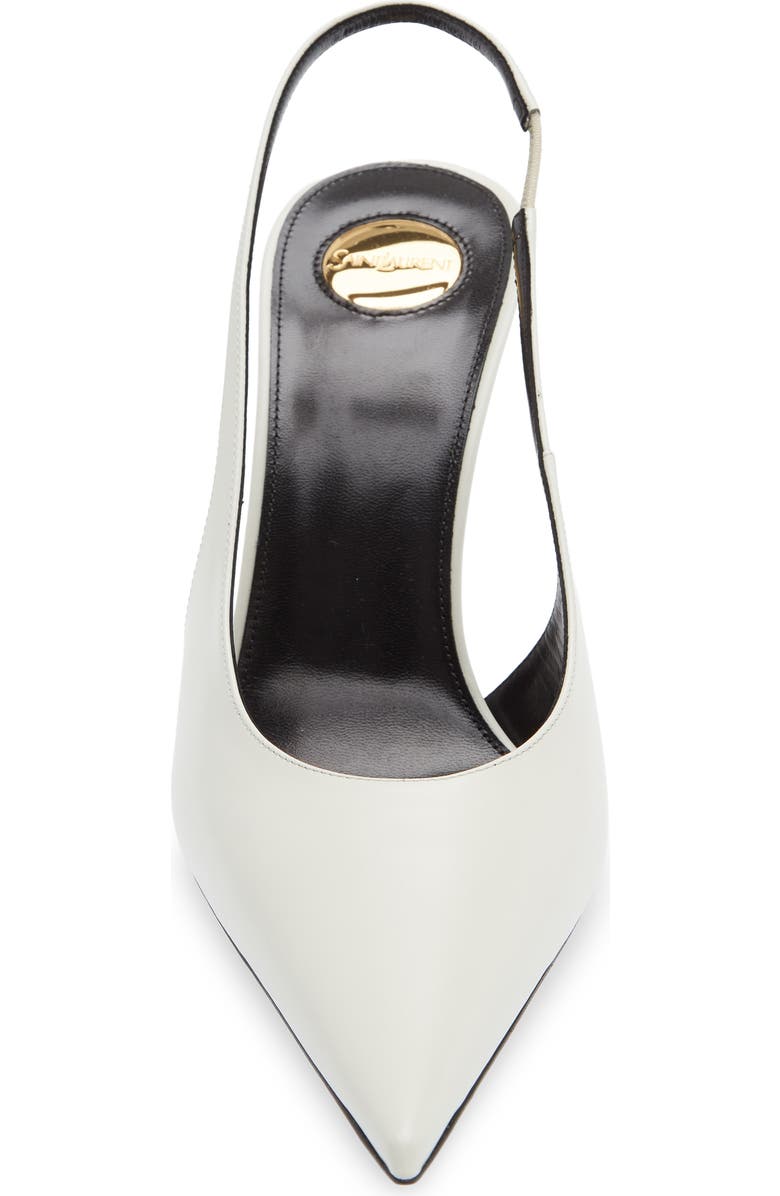 Saint Laurent Guermantes Slingback Pump, Alternate, color, Off White
