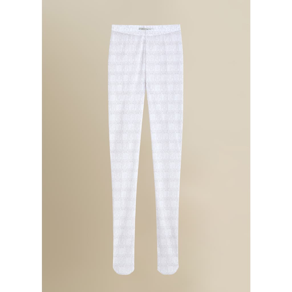 Contessa Mills Tarot Durable Comfortable Graphic Mesh Tights In White