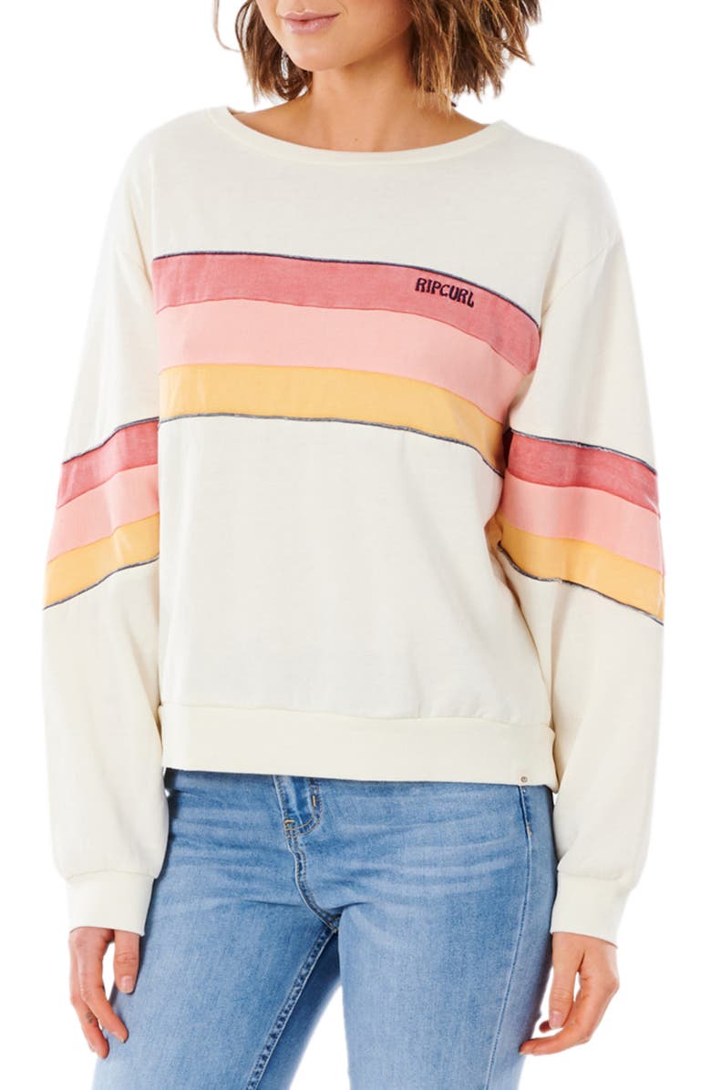 Rip Curl Golden State Crewneck Sweatshirt, Main, color, 