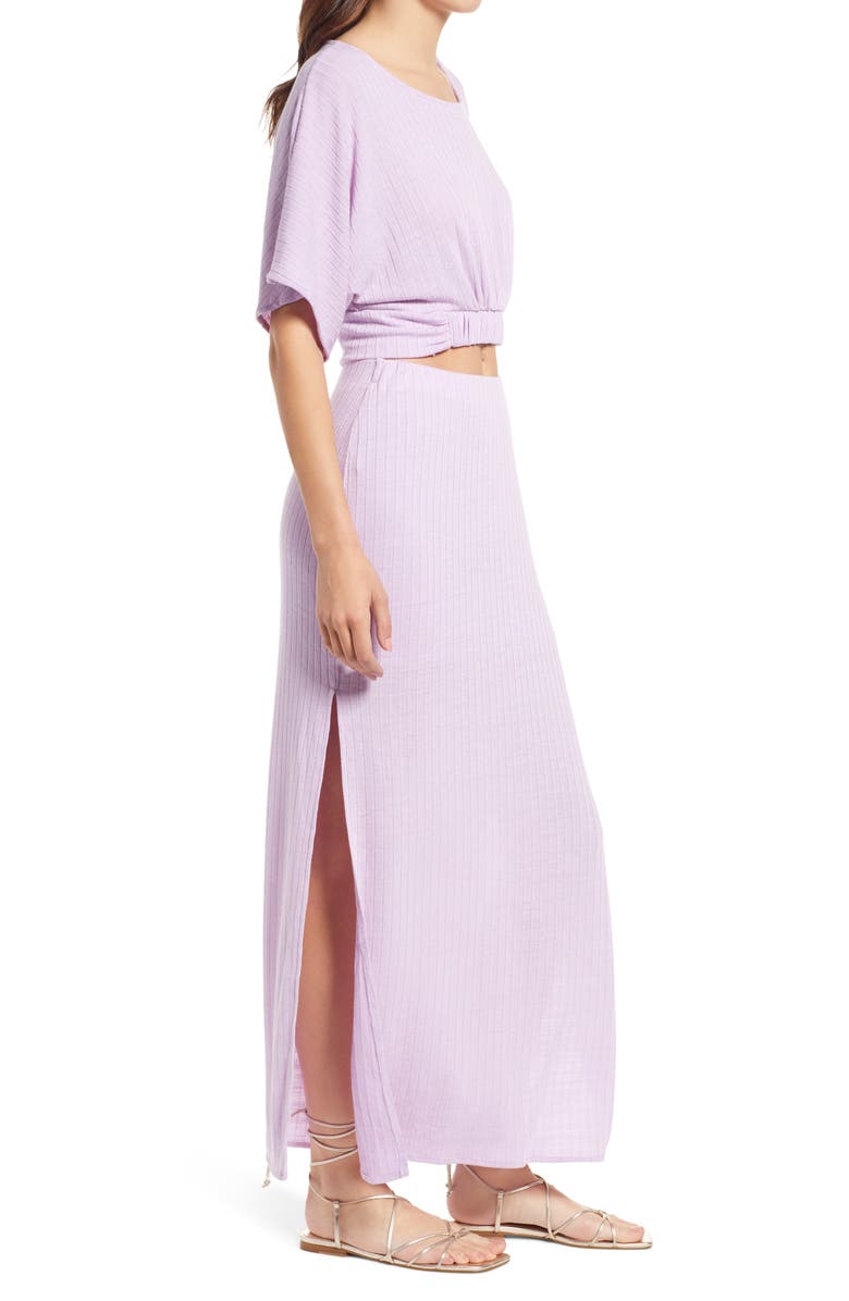 Free People Kelsey Rib Crop Top & Skirt Set, Alternate, color, 