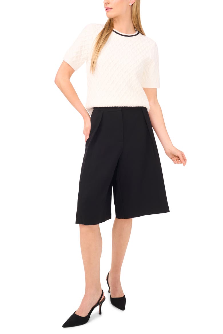 Pleated Culottes, Alternate, color, RICH BLACK 060