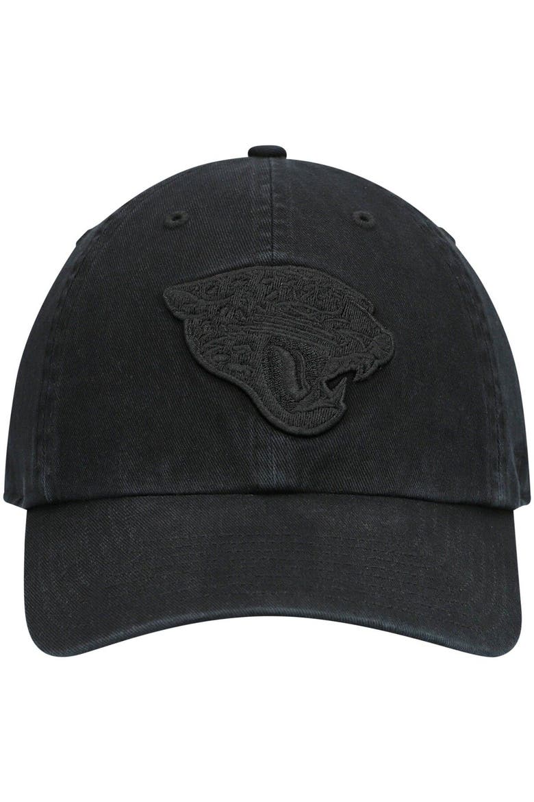 Men's '47 Black Jacksonville Jaguars Team Tonal Clean Up Adjustable Hat, Alternate, color, Black