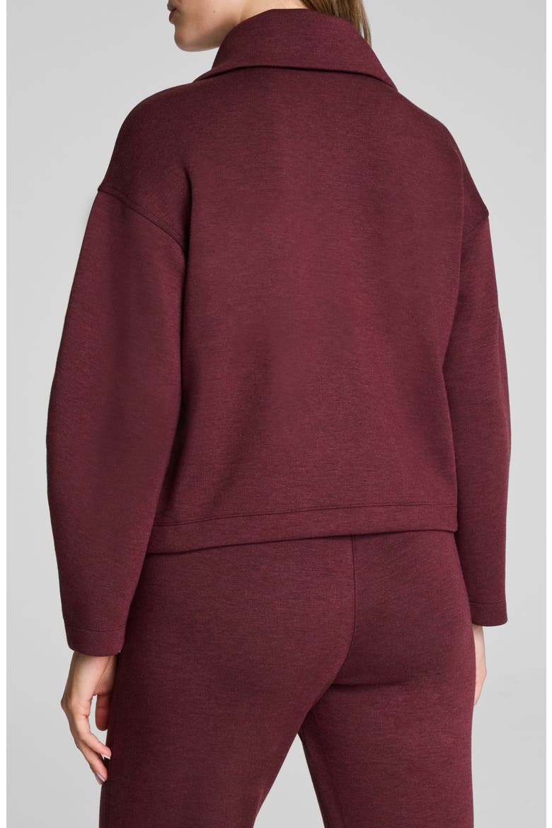 AirEssentials Brushed Collar Sweatshirt, Alternate, color, CASSIS HEATHER