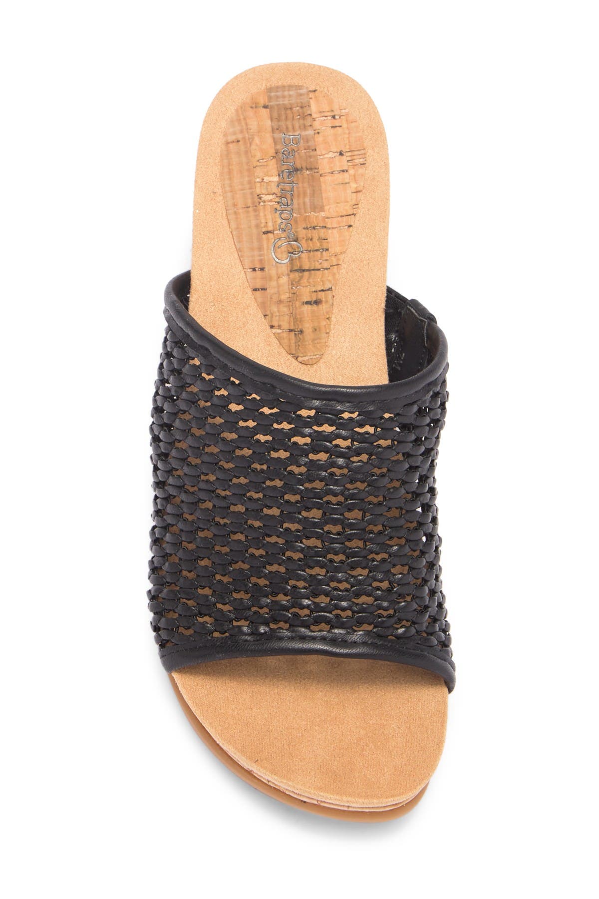 BARETRAPS Flossy Woven Wedge Sandal - Wide Width Available, Alternate, color, Black