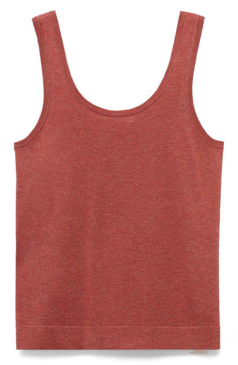 MANGO Scoop Neck Sweater Tank, Alternate, color, Medium Pink
