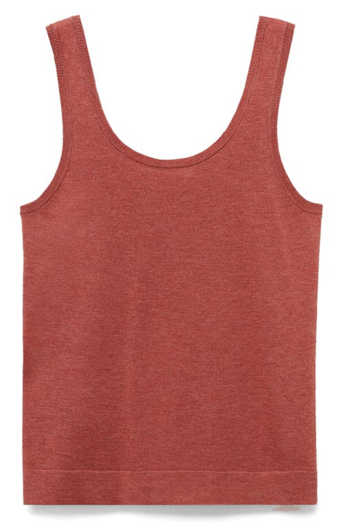 Mango Sweater Tank In Medium Pink