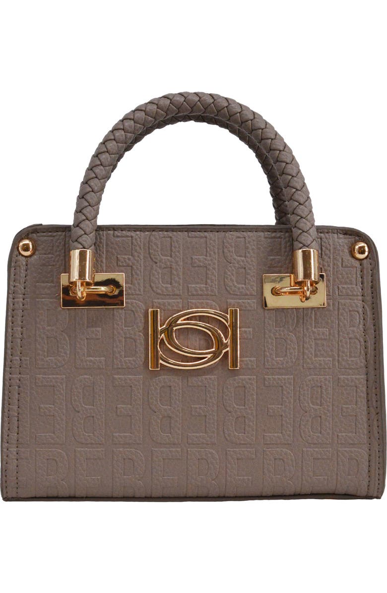 bebe Alexandria Top Handle Satchel, Main, color, Taupe