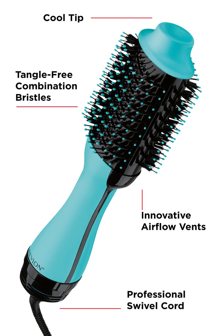 One-Step Hair Dryer and Volumizer Hot Air Brush, Alternate, color, MINT