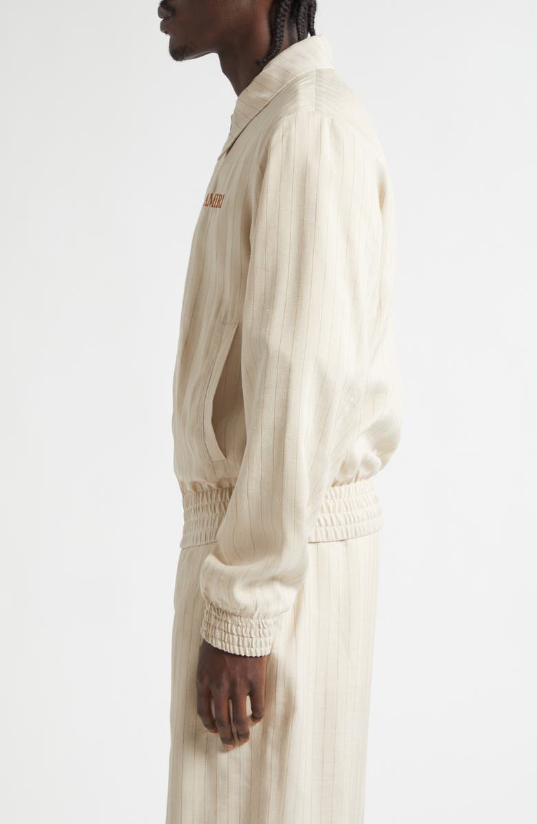 AMIRI Stripe Blouson Jacket, Alternate, color, Alabaster Archived