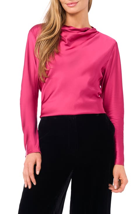 Amy Cowl Neck Satin Top