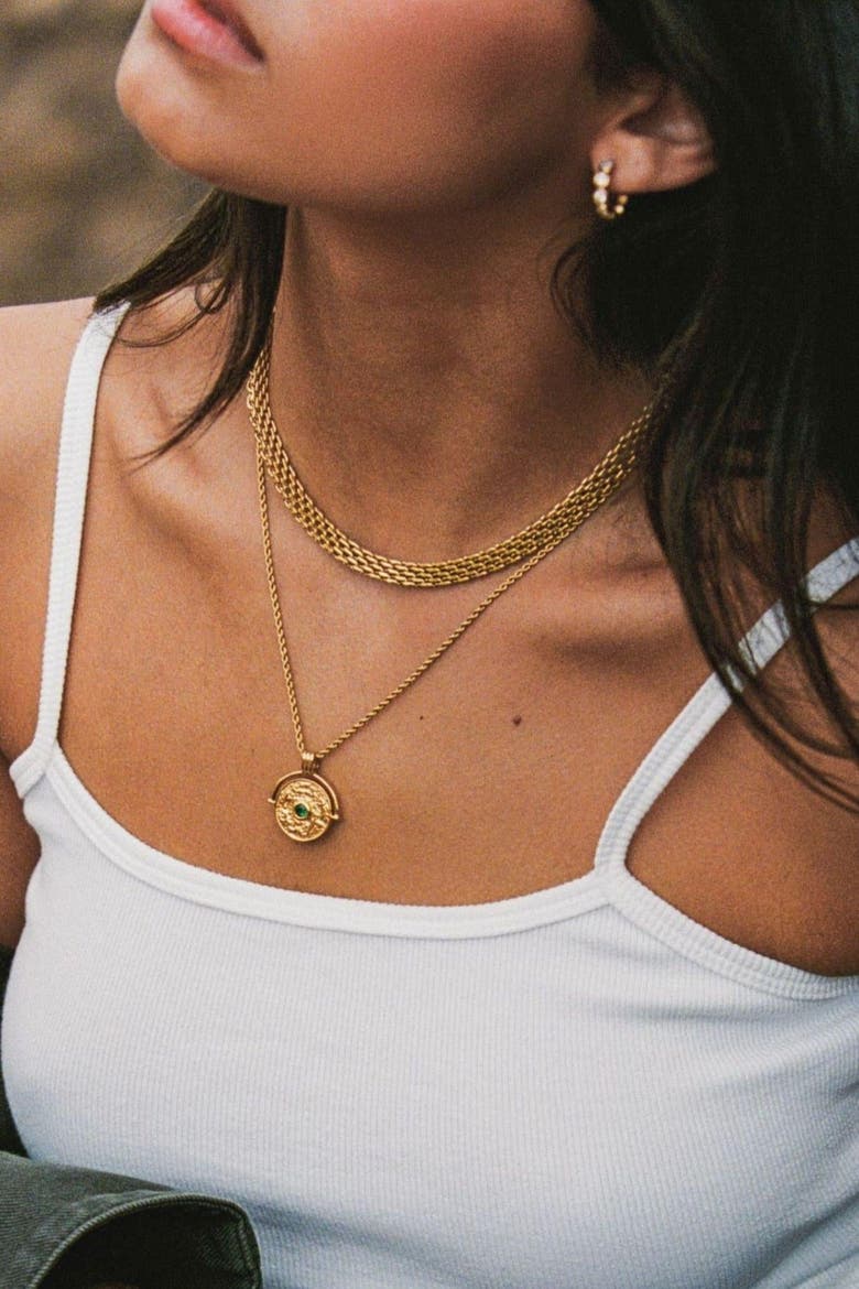 Sifnos Choker, Alternate, color, Gold