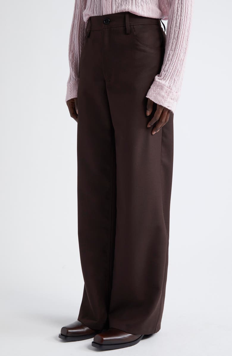 Séfr Jiro Wide Leg Twill Trousers, Alternate, color, 