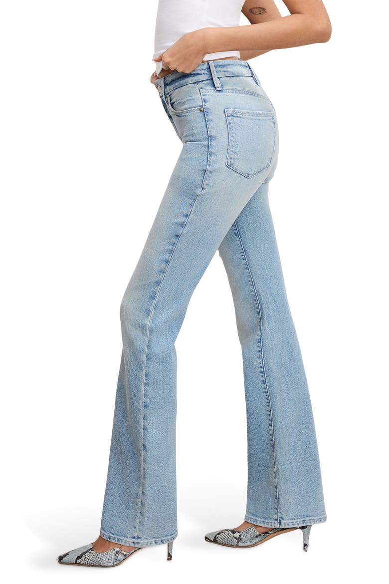 Good Classic High Waist Bootcut Jeans, Alternate, color, INDIGO960