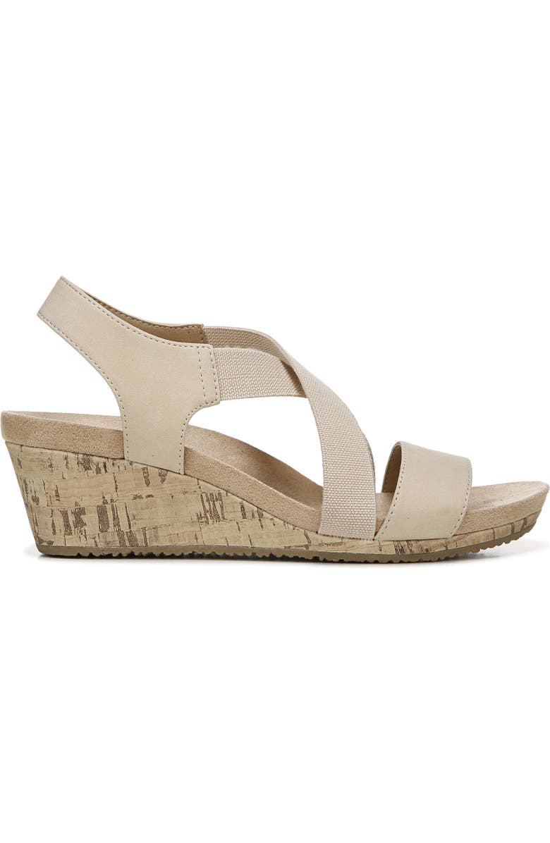 LifeStride Mexico Wedge Slingback Sandal, Alternate, color, Bone