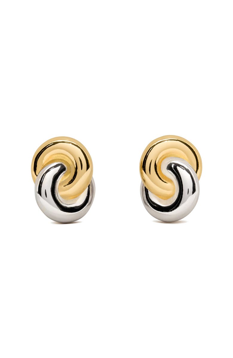 Kate Spade New York twisted stud earrings, Main, color, Silver Gold