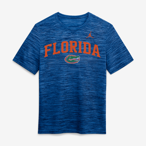 Men's Jordan Brand Royal Florida Gators Primetime Arch Logo Velocity Dri-FIT T-Shirt