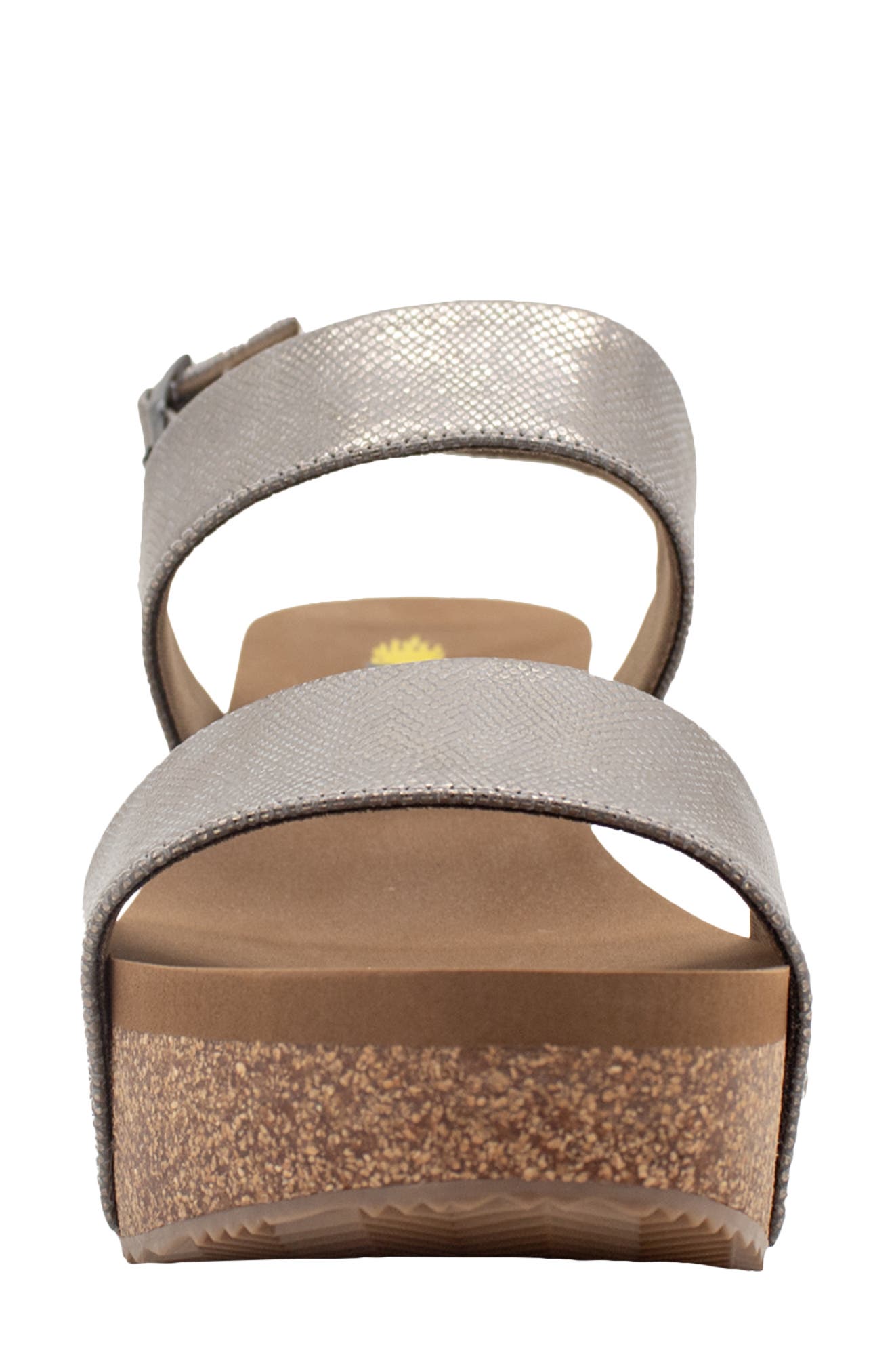 Volatile Summer Love Platform Wedge Sandal, Alternate, color, Pewter