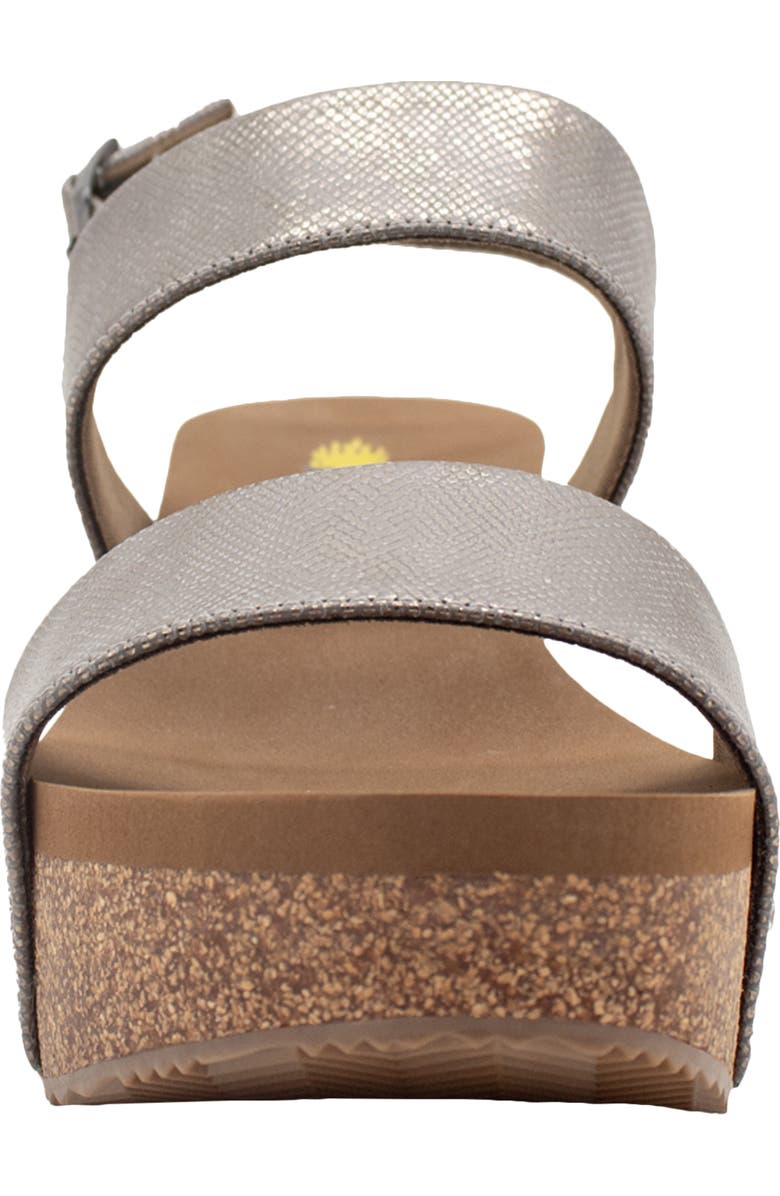 Volatile Summer Love Platform Wedge Sandal, Alternate, color, Pewter