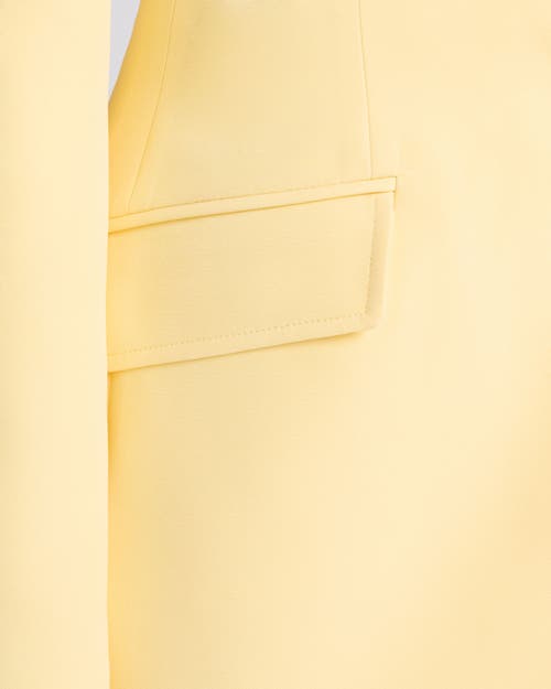 Santorelli Enrica Two-button Jacket In Techno Crepe In Yellow