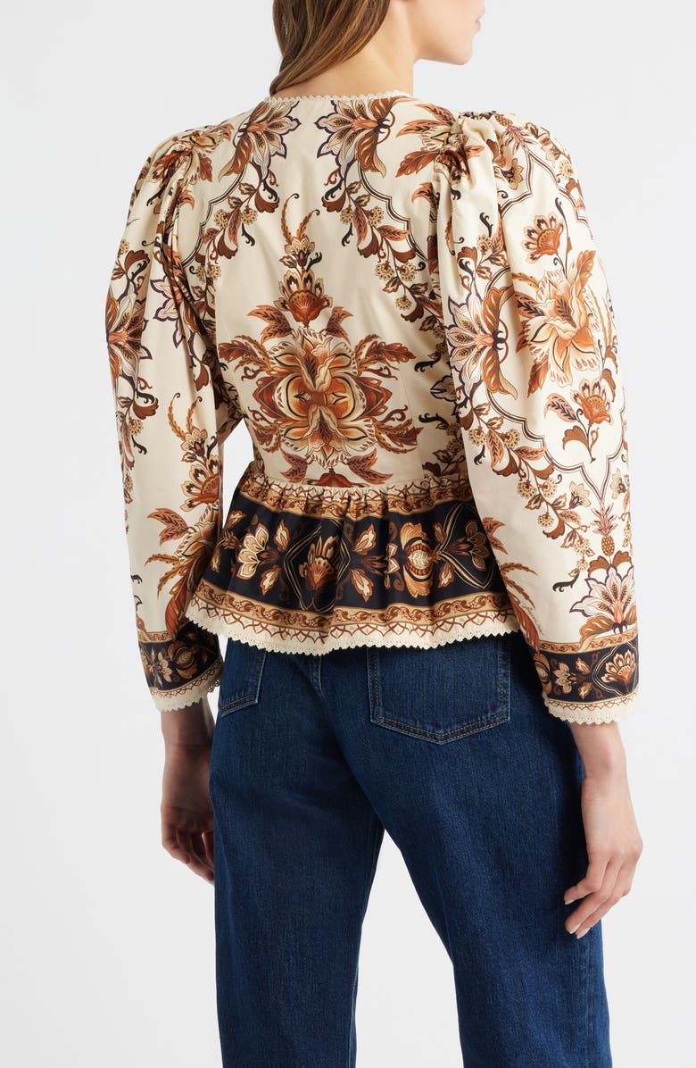 FARM Rio Majestic Garden Cotton Top, Alternate, color, Sand