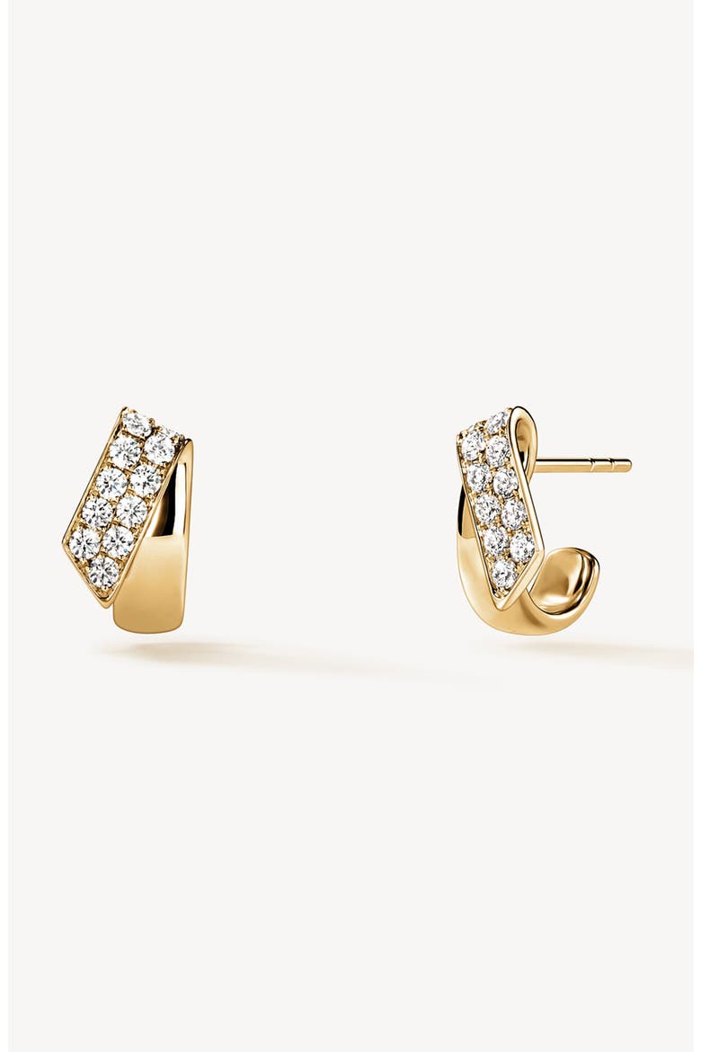 INSIDE/OUT 18K Gold Diamond Flip Earrings, 0.40ct., Alternate, color, YELLOW GOLD
